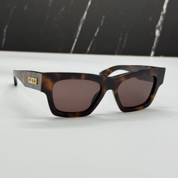 NEW GUCCI SUNGLASSES HAVANA WOMEN EYEWEAR GUCCI GG1835S 002 main image 6